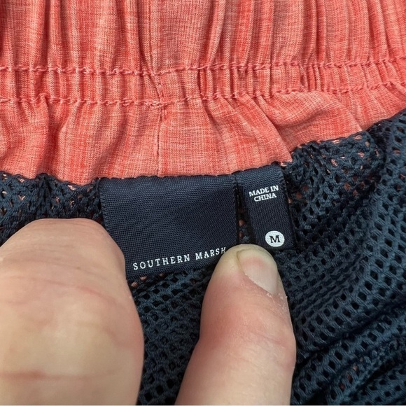 SOUTHERN MARSH Men's Coral Calabasas Stretch Swim Trunk - Picture 5 of 6